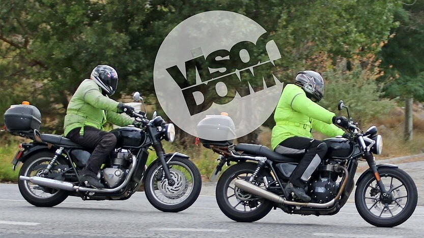 Liquid-cooled Triumph Bonneville and Thruxton spotted testing