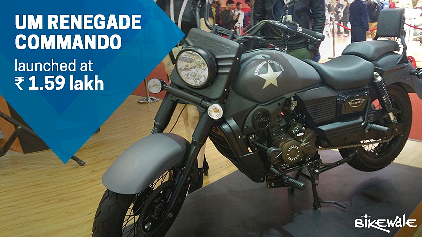 UM Renegade Classic and Commando 300 ABS to be launched in 2019
