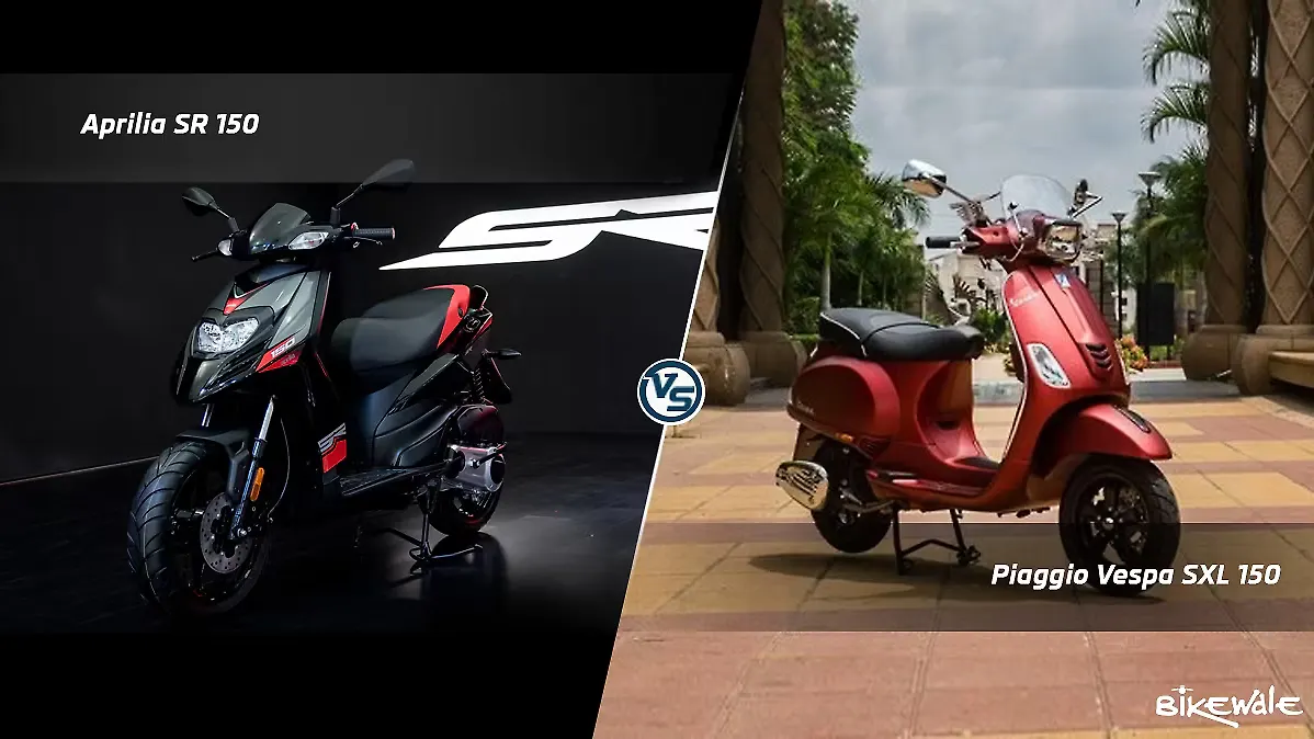 Spec comparison: Aprilia SR 150 vs Piaggio Vespa SXL 150 Spec comparison: Aprilia SR 150 vs Piaggio Vespa SXL 150