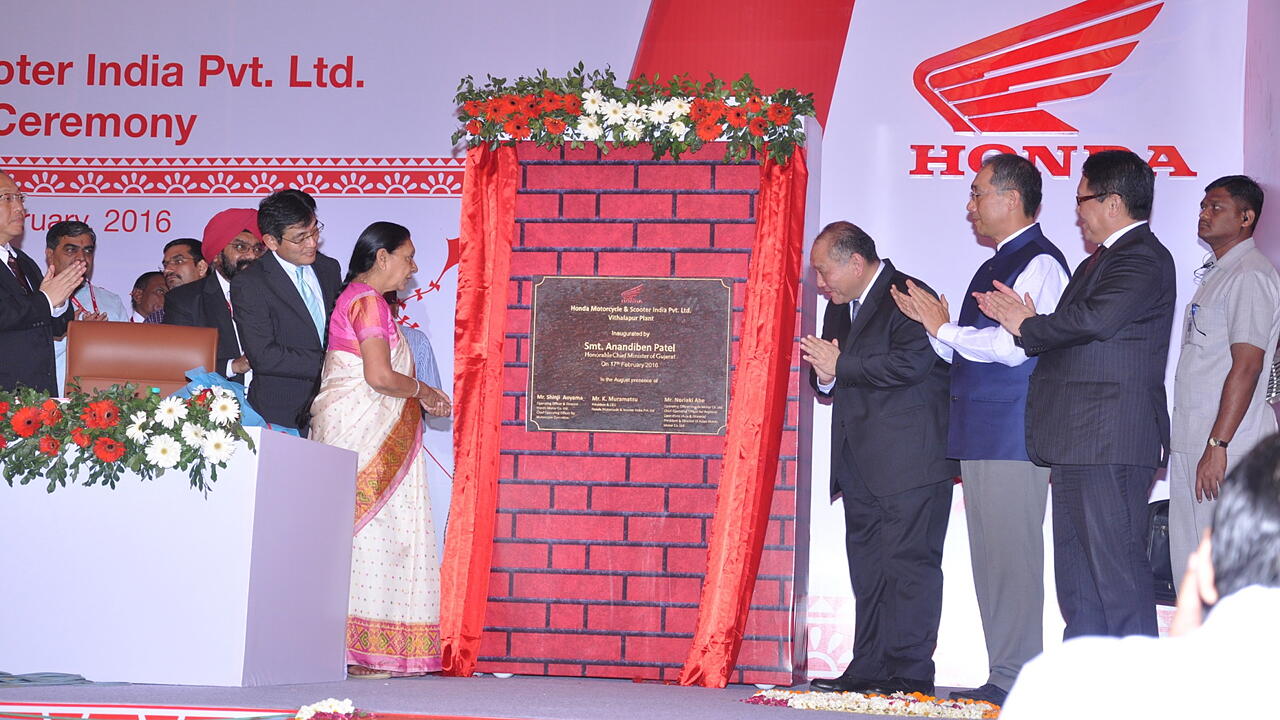 Honda Motorcycles opens its fourth manufacturing plant in India