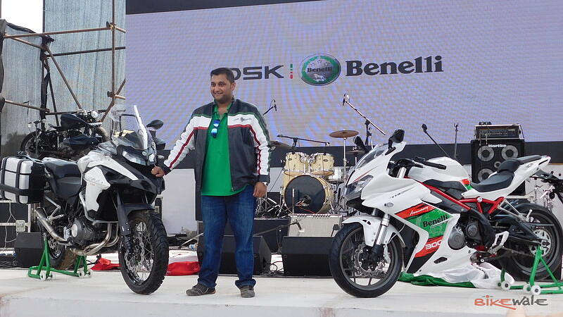 Benelli showcases the TRK 502 and the Tornado 302 at the India Bike Week