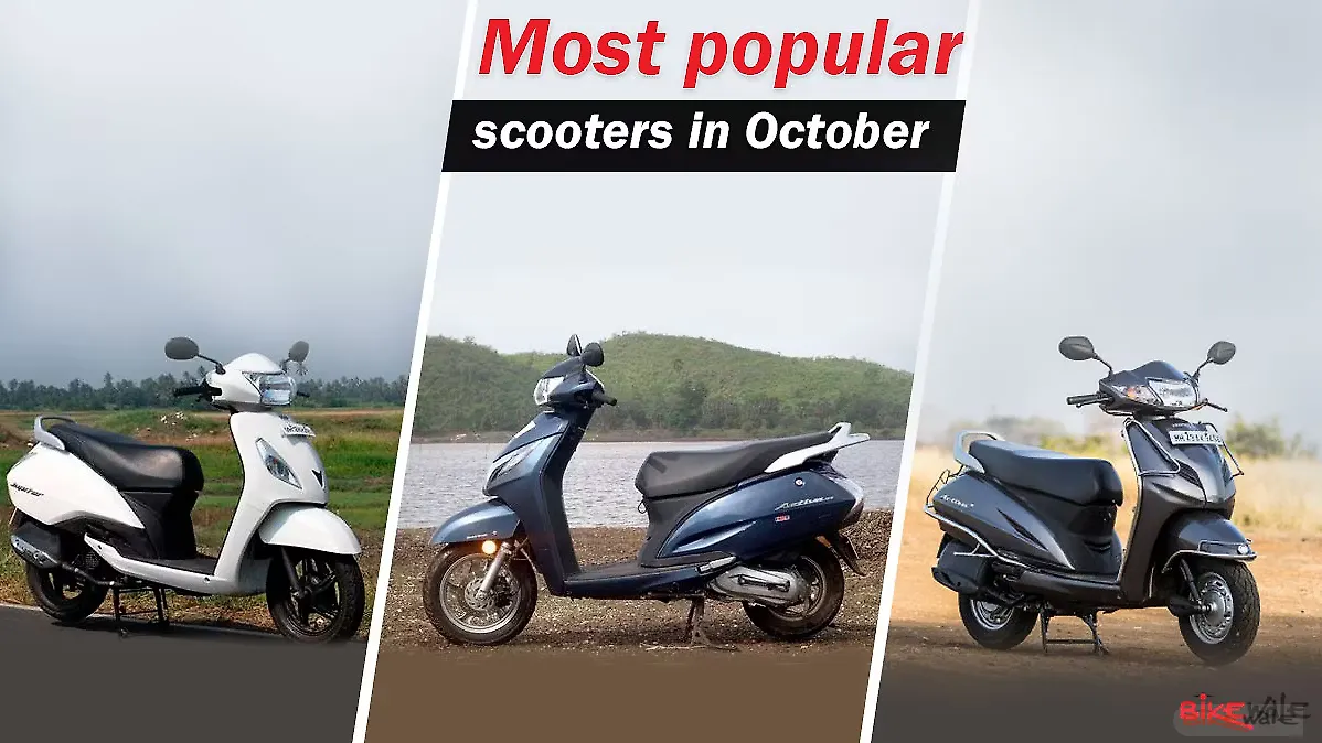 Most popular scooters in October BikeWale