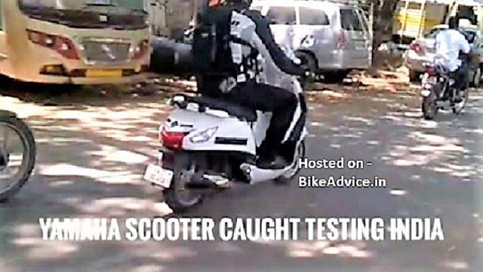 Yamaha's upcoming 125cc scooter spotted on test
