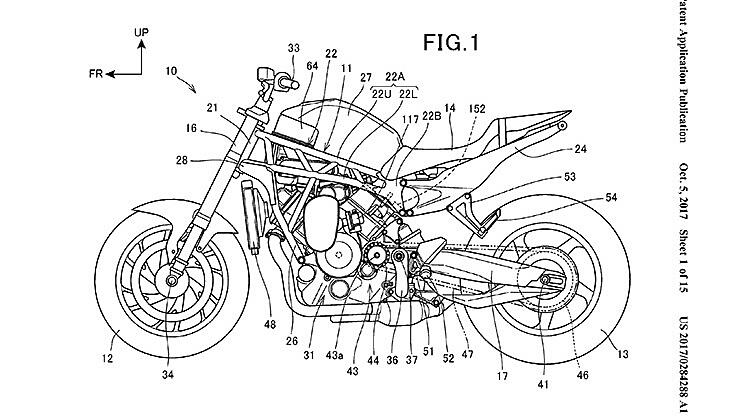 Honda patents supercharged V-twin powertrain