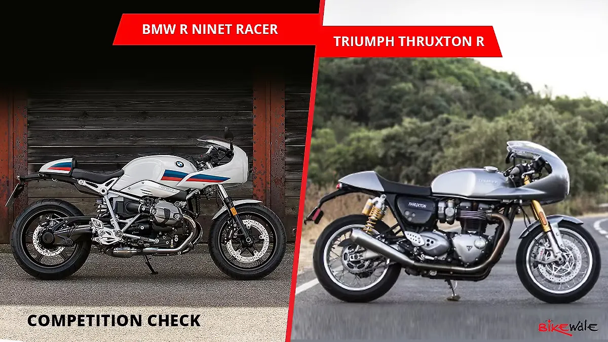 BMW R nineT Racer vs Triumph Thruxton R Competition Check BMW R nineT Racer vs Triumph Thruxton R Competition Check