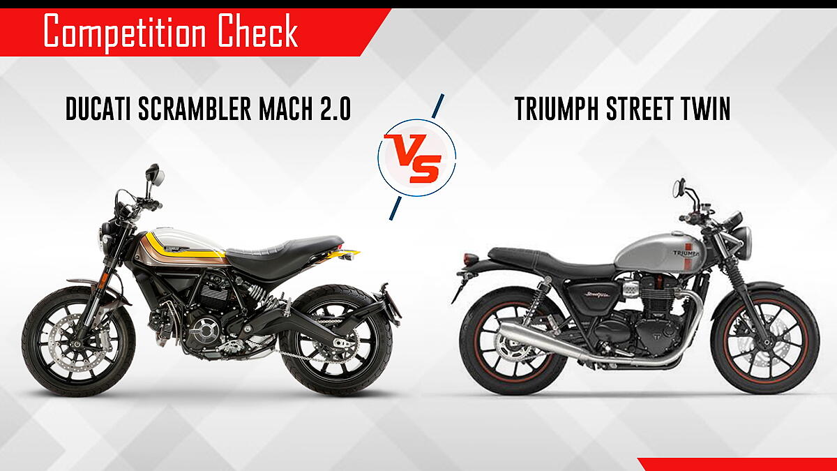 Ducati Scrambler Mach 2.0 vs Triumph Street Twin Competition Check