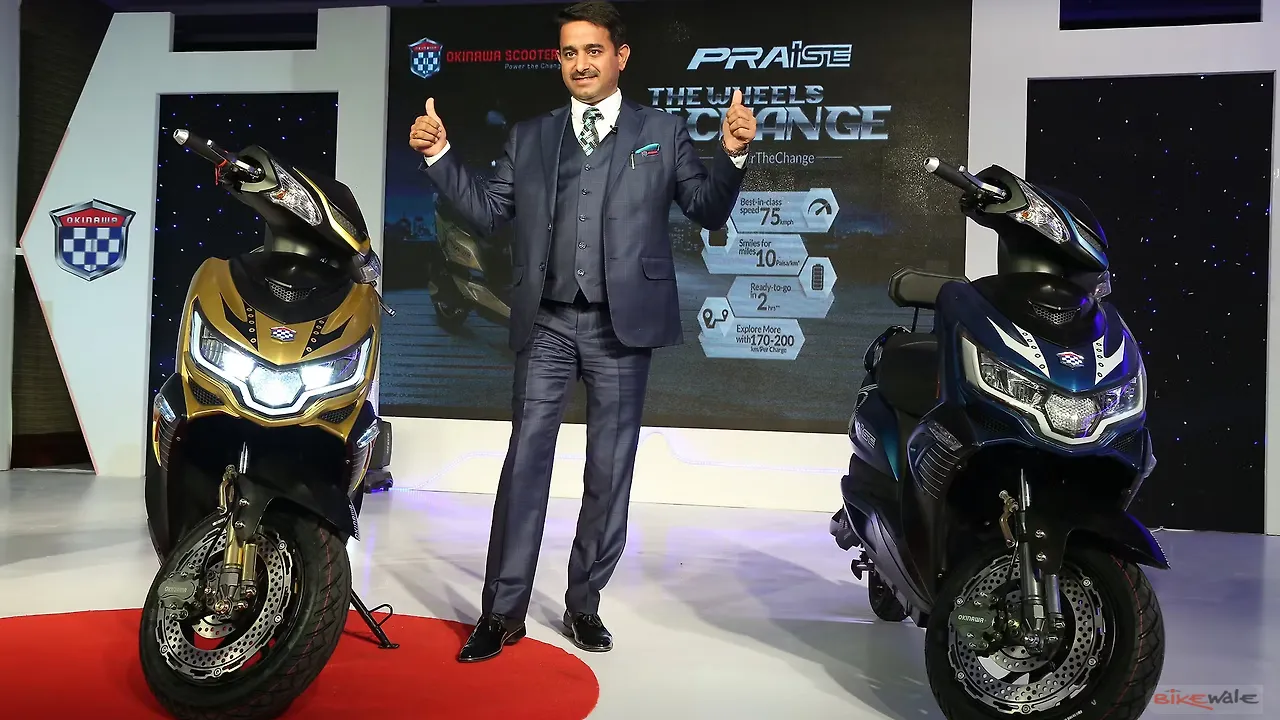 Okinawa Praise electric scooter launched at Rs 59,889 Okinawa Praise electric scooter launched at Rs 59,889
