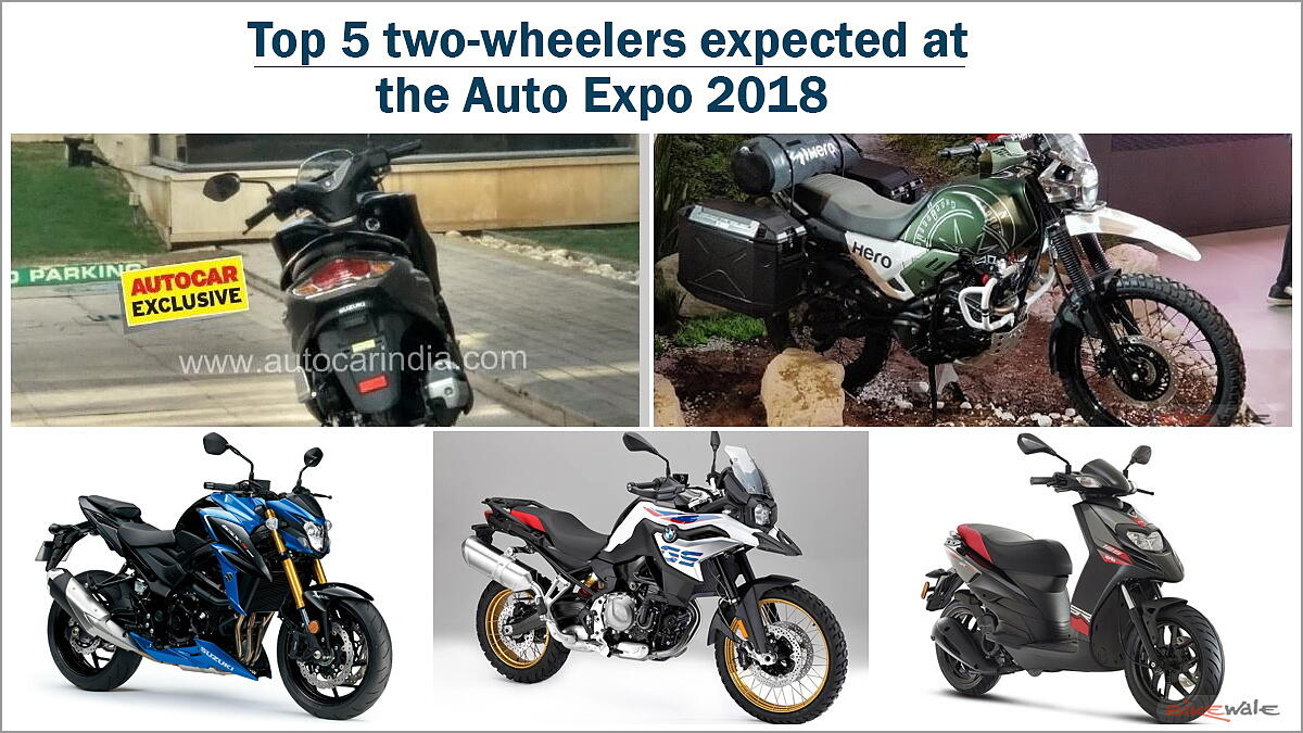 Top 5 two-wheelers expected at the Auto Expo 2018