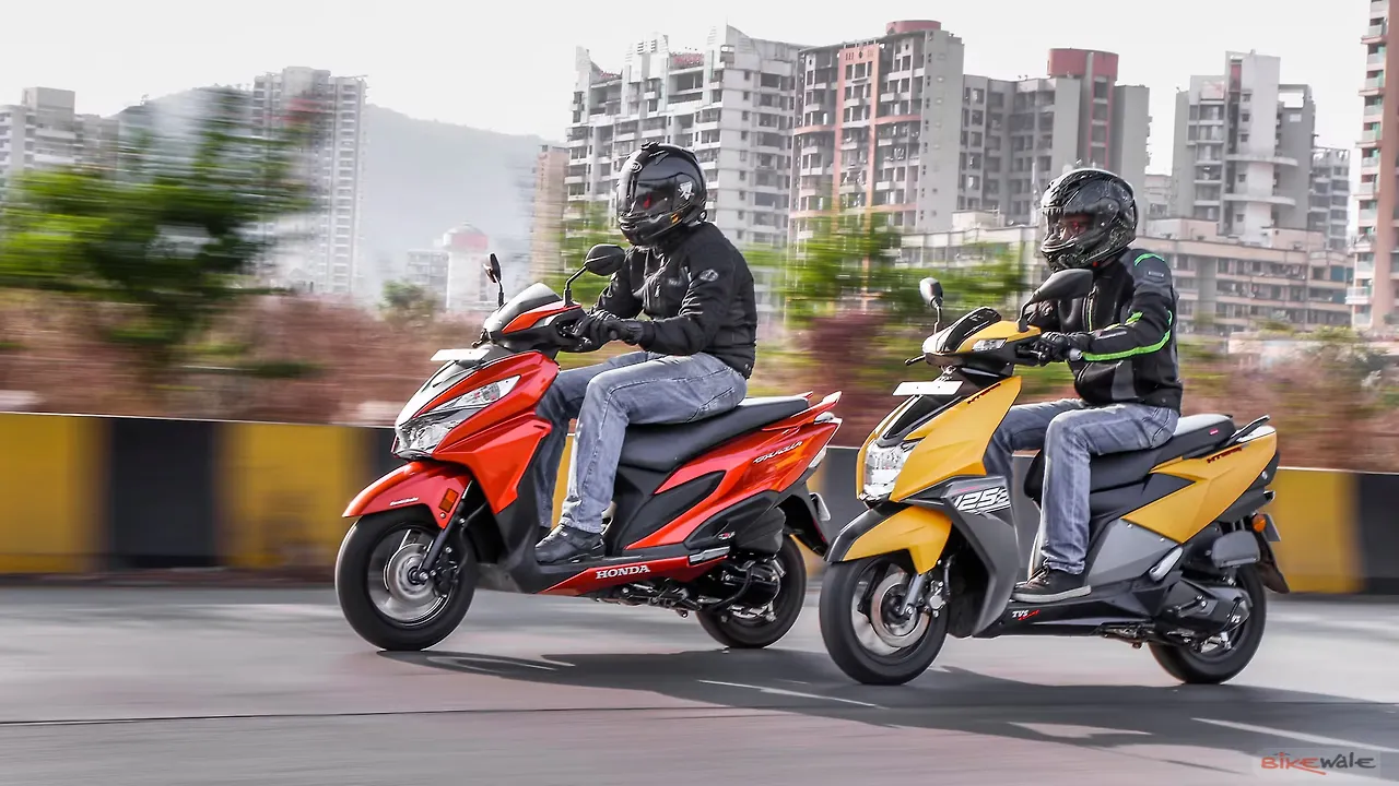 TVS Ntorq 125 vs Honda Grazia 125 Comparison Review BikeWale