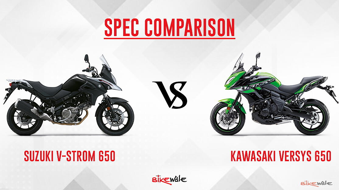månedlige Slumber Pidgin Suzuki V-Strom 650 vs Kawasaki Versys 650: Spec Comparison - BikeWale