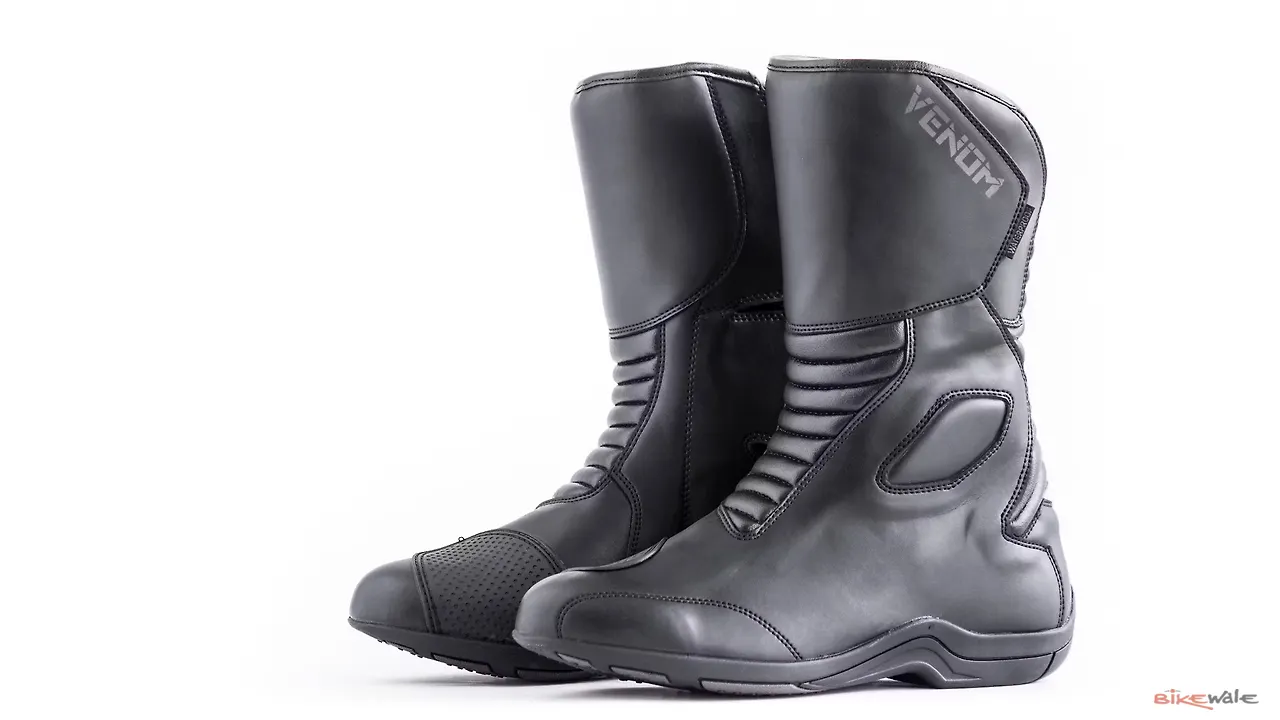 Venom Traction Long Touring Boots Review Introduction BikeWale