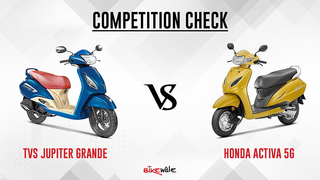 TVS Jupiter Grande vs Honda Activa 5G: Competition Check - BikeWale