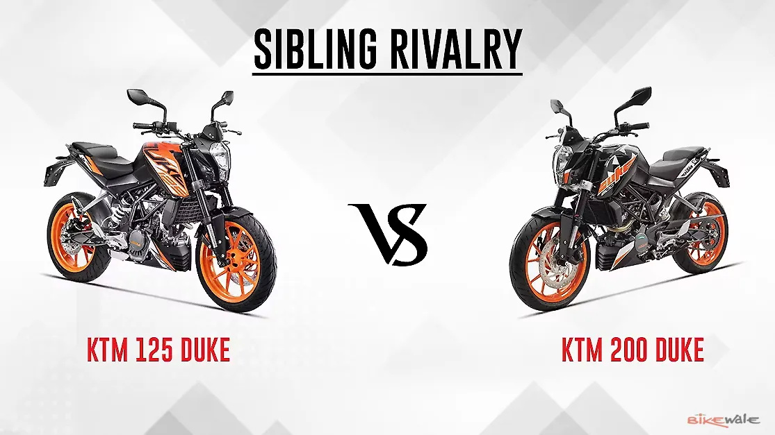 KTM 125 Duke vs KTM 200 Duke: Sibling Rivalry - BikeWale