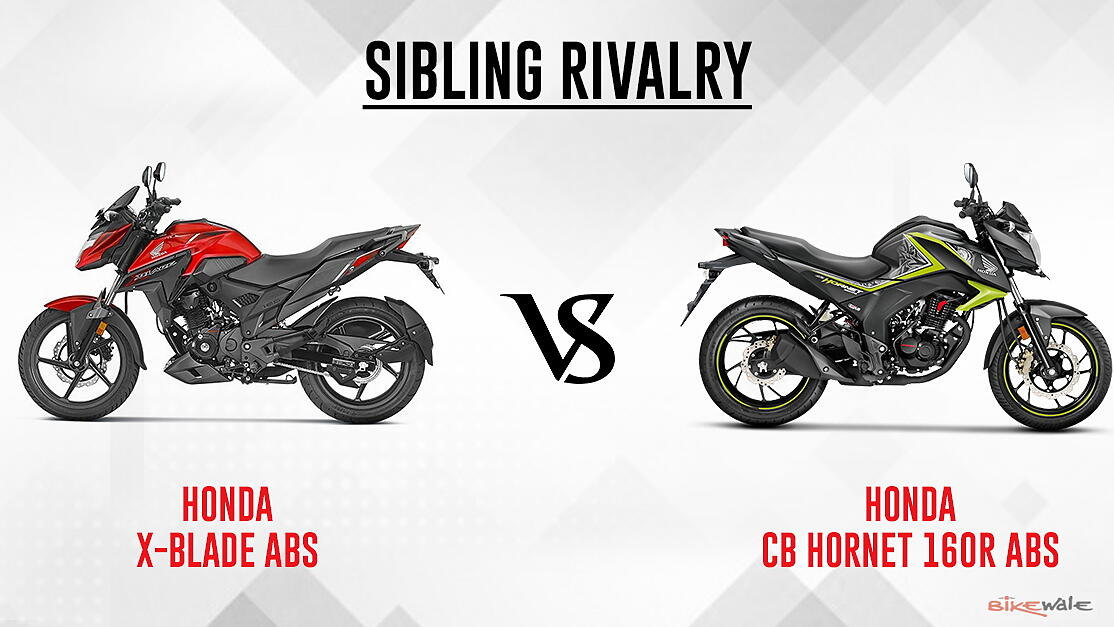 Honda X Blade Abs Vs Cb Hornet 160r Abs Sibling Rivalry Bikewale