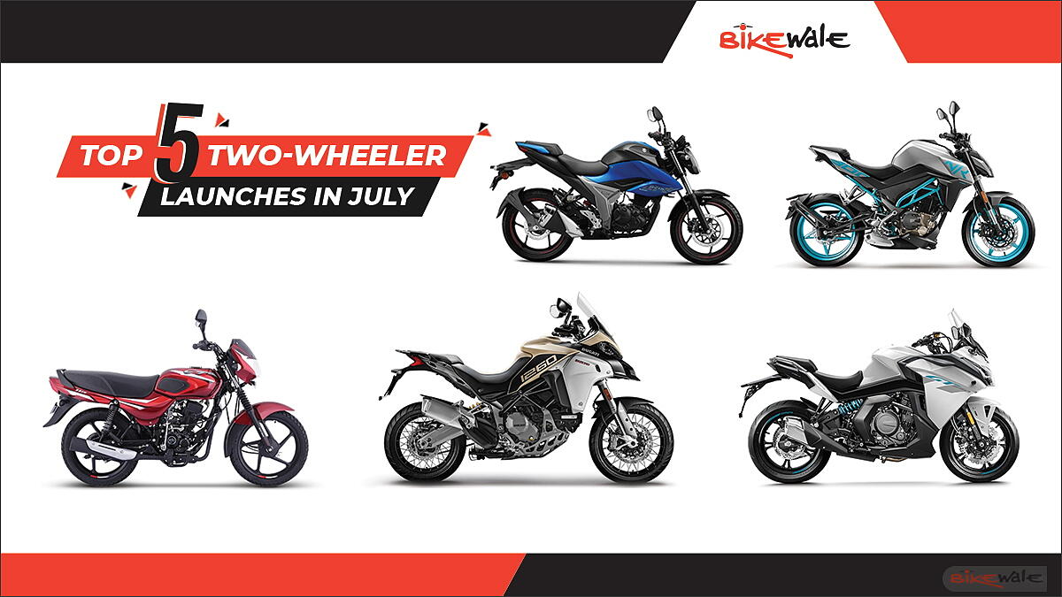 Top five two-wheeler launches in July: Bajaj CT110, 2019 Suzuki Gixxer, CF Moto 300NK, and more!