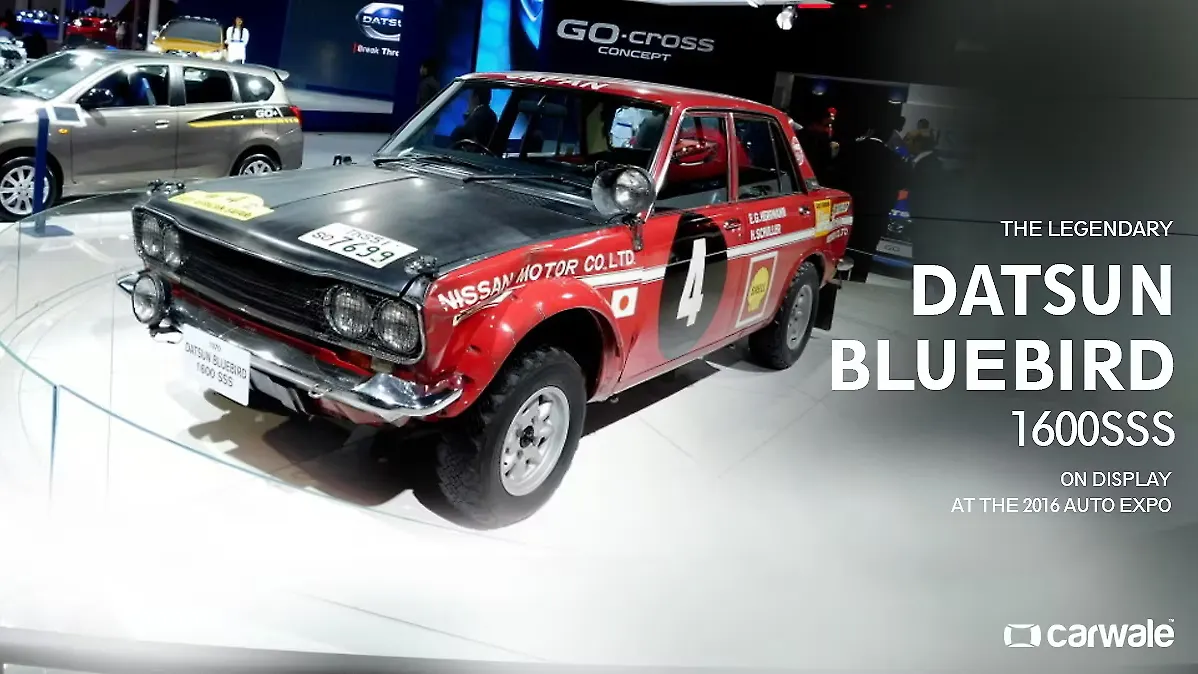 The legendary Datsun Bluebird 1600SSS on display at the 2016 Auto