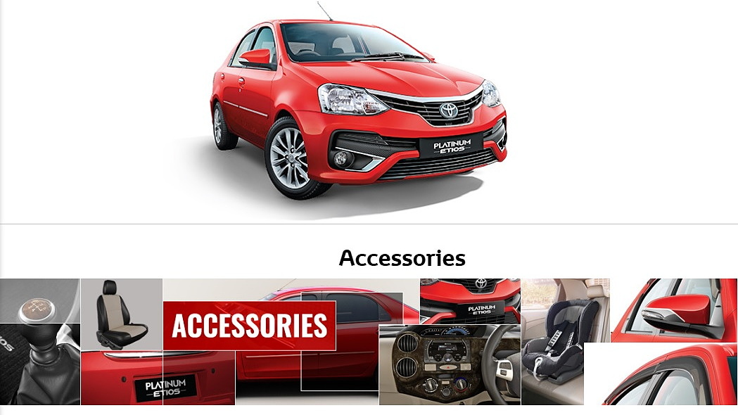 Toyota etios store liva accessories