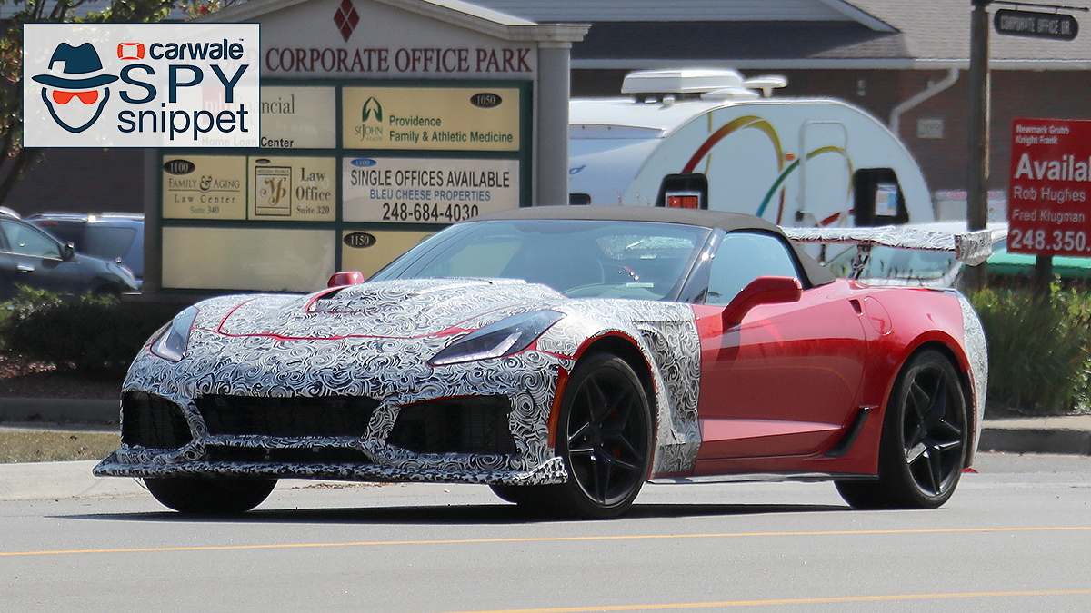 Chevrolet Corvette ZR1 interior spied - CarWale