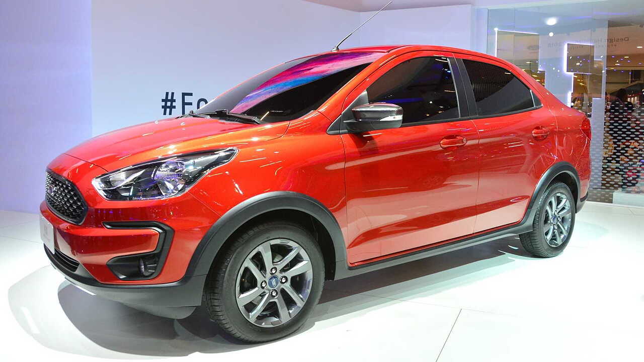 Ford Aspire Cross Subcompact Sedan Showcased As Ka Urban Warrior Concept In  Brazil