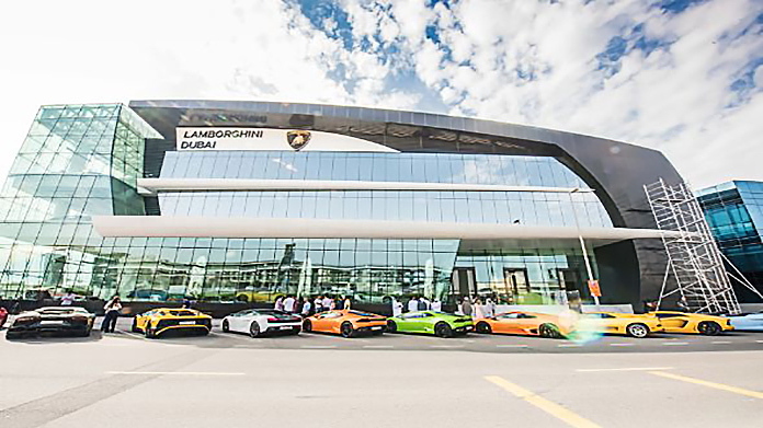 World's largest Lamborghini showroom opened in Dubai - CarWale