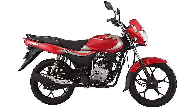 bajaj platina red colour