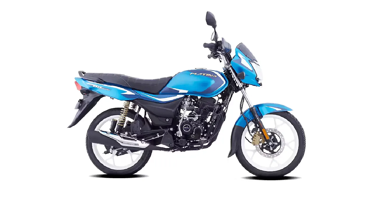 bajaj platina blue colour