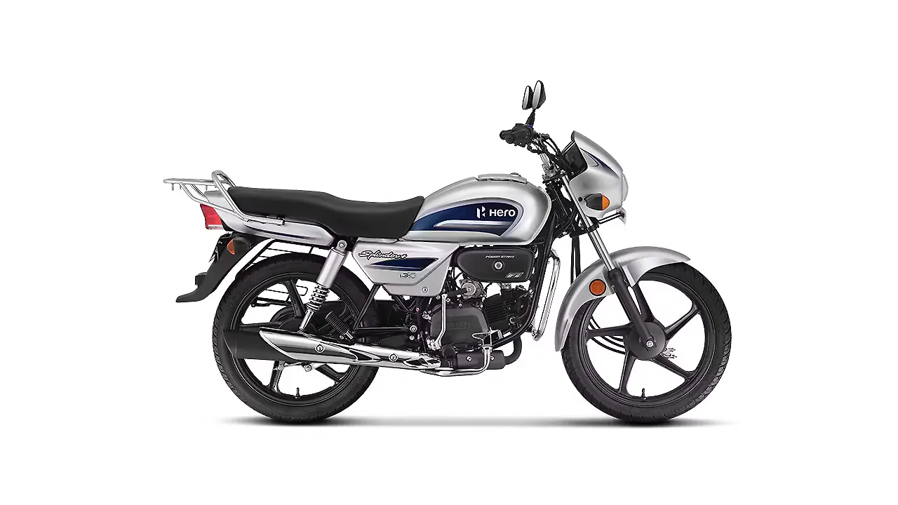 hero splendor black with silver