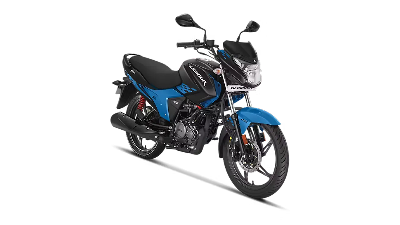hero glamour bike blue colour