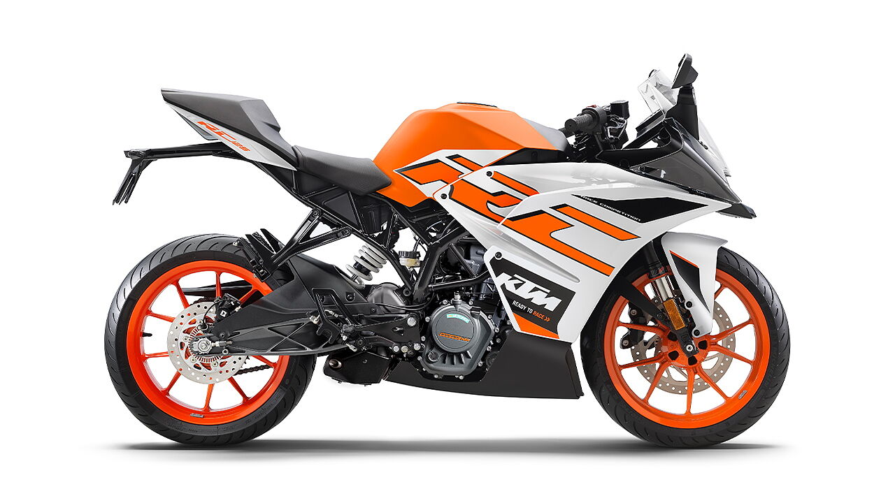 KTM RC 125 Orange with White Colour, All RC 125 Colour Images - BikeWale