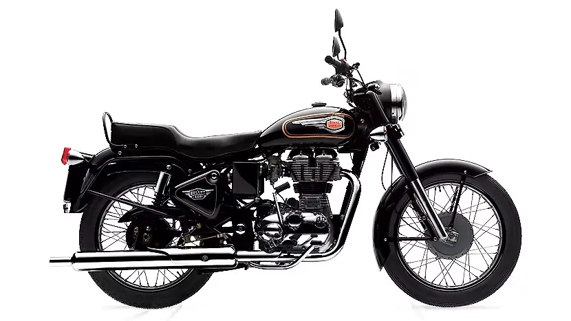 gray colour bullet bike