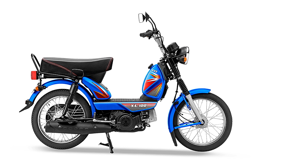 TVS XL 100 Black Colour XL 100 Colours in India BikeWale