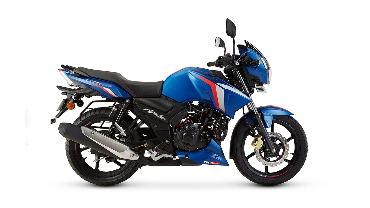 Apache rtr 160 4v deals bs6 blue colour