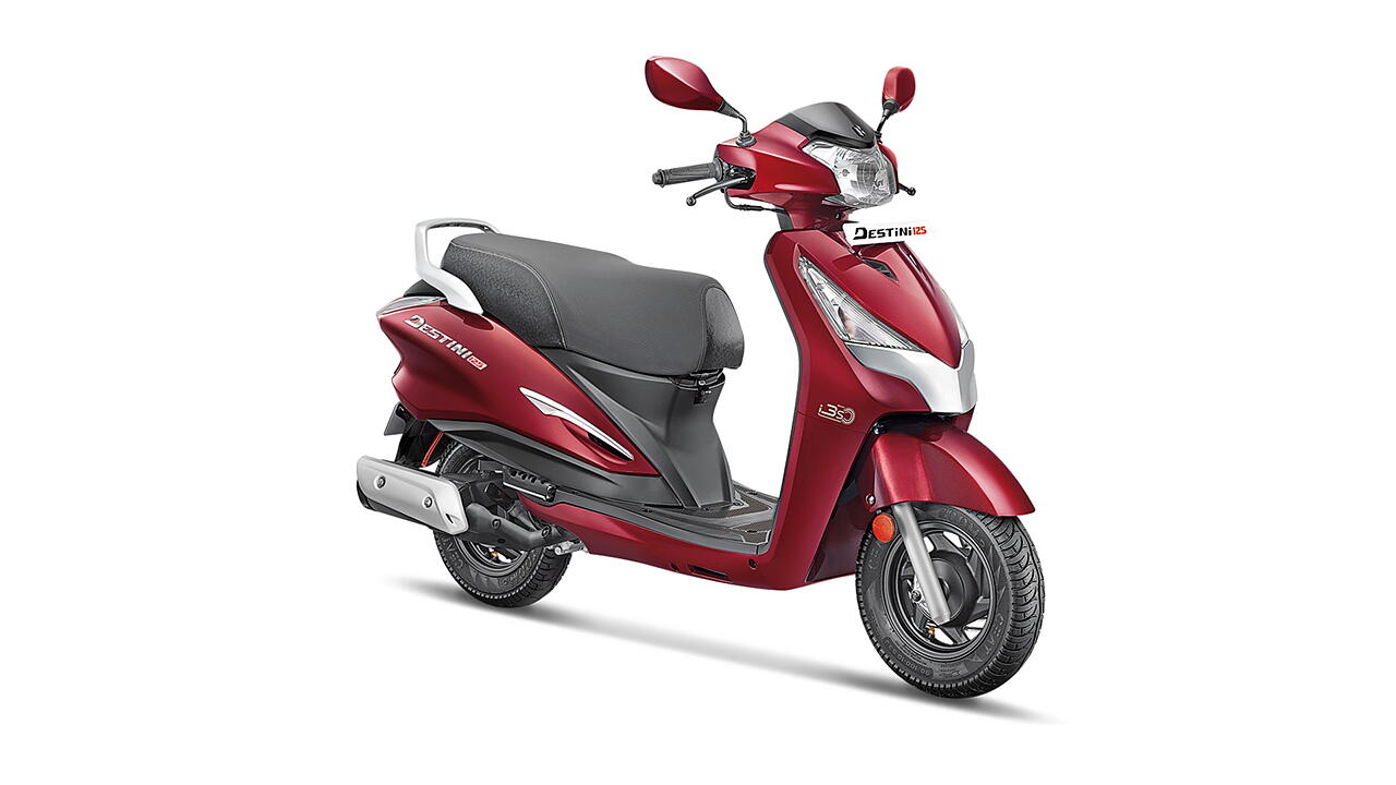 Hero Destini 125 Nobel Red Colour, All Destini 125 Colour Images - BikeWale