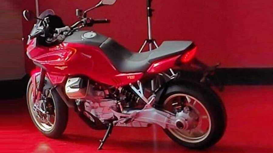 Moto Guzzi V100 Centenary Edition Spotted! 
