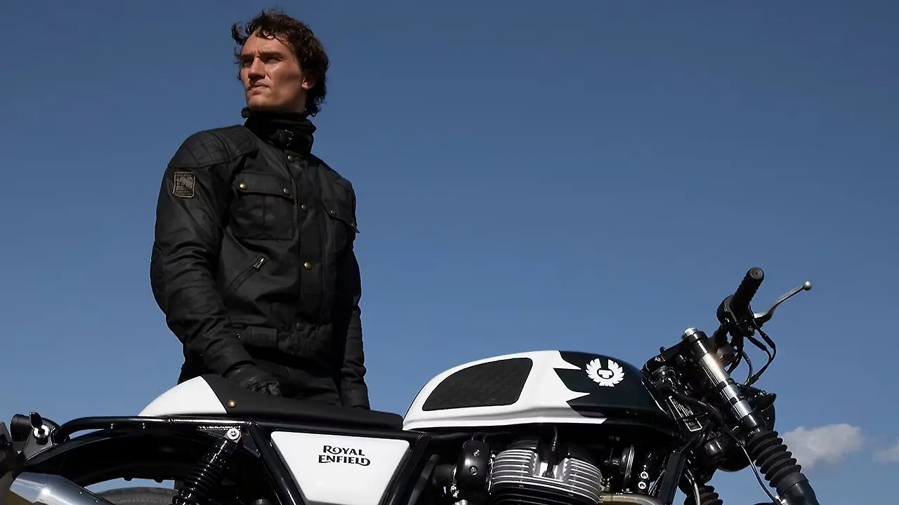 Royal Enfield Continental GT 650 Belstaff Edition on display Royal Enfield Continental GT 650 Belstaff Edition on display