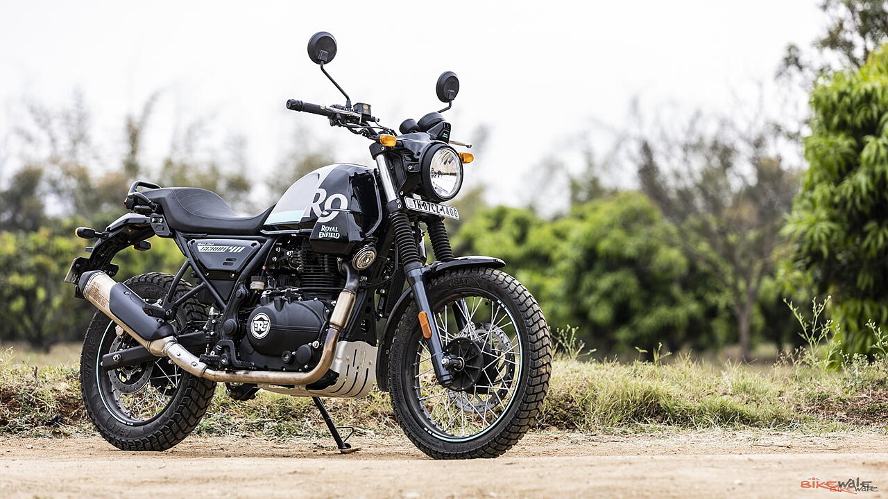Royal Enfield Scram 411 accessories listed on official website