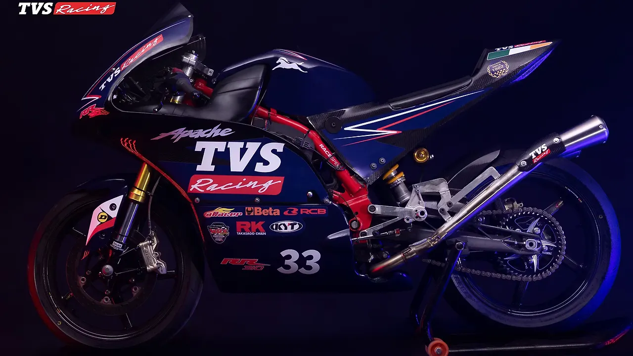 Race-spec TVS Apache RR 310 for Asia One Make Championship revealed! Race-spec TVS Apache RR 310 for Asia One Make Championship revealed!