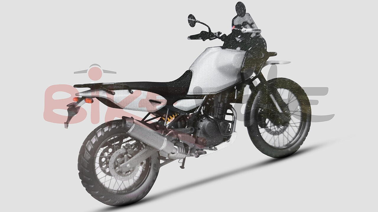 New Royal Enfield Himalayan 450 spy images; glimpse at the exhaust