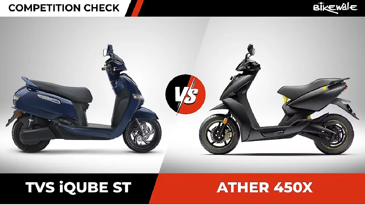 TVS iQube ST vs Ather 450X: Competition Check TVS iQube ST vs Ather 450X: Competition Check