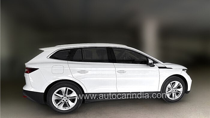 Skoda Enyaq iV electric crossover spied undisguised in India - CarWale