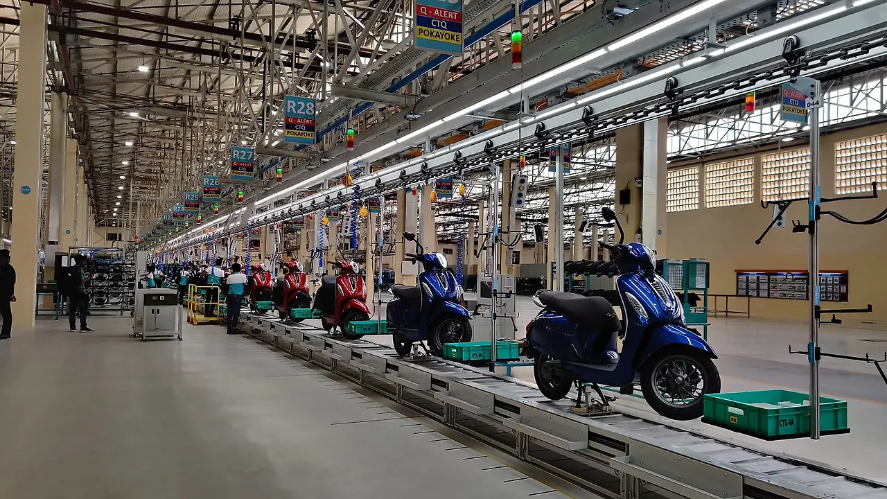 Bajaj Chetak electric-scooter new factory pictures! Bajaj Chetak electric-scooter new factory pictures!