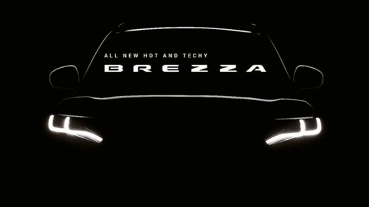 2022 Maruti Suzuki Brezza teased again; gets heads-up display - CarWale