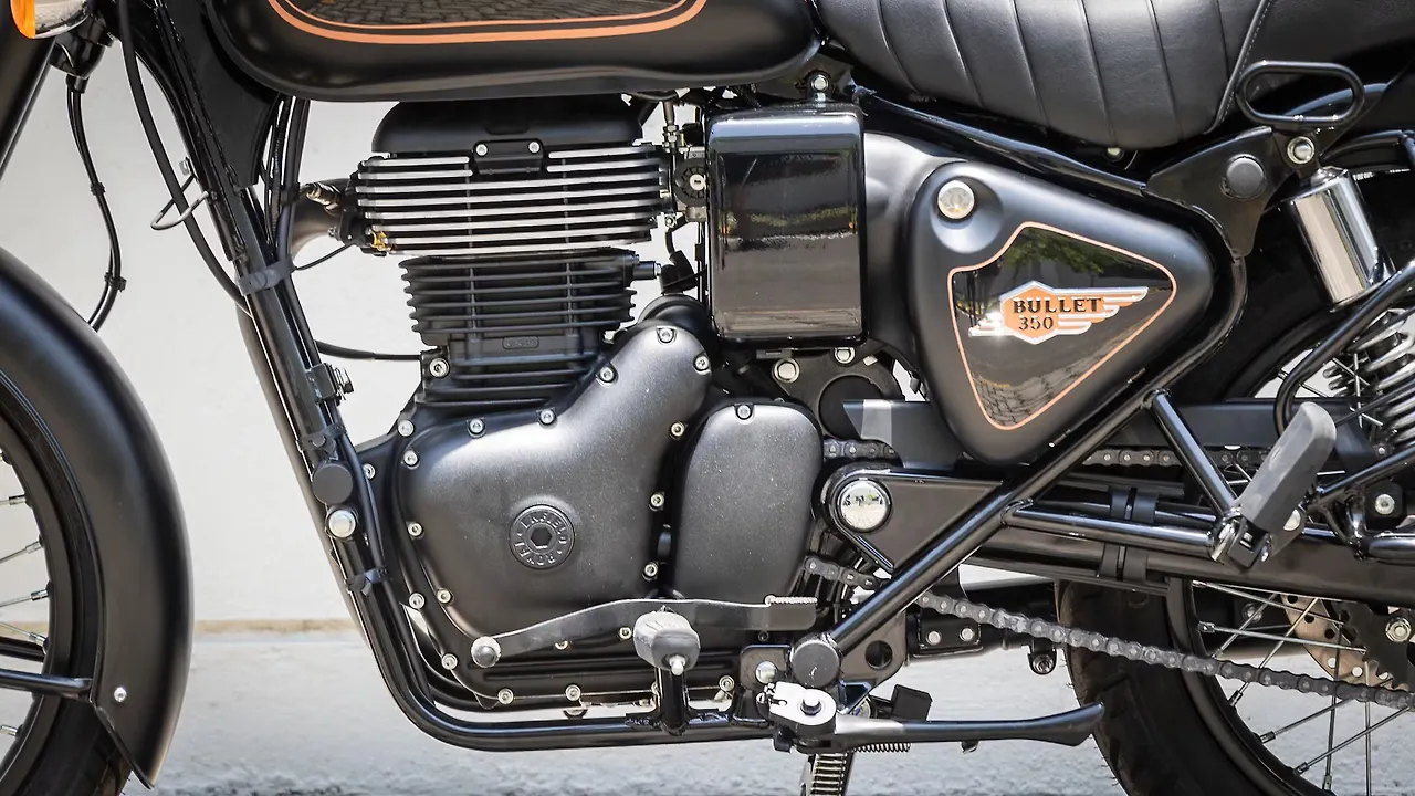 Royal Enfield Bullet 350 Engine From Left Royal Enfield Bullet 350 Engine From Left