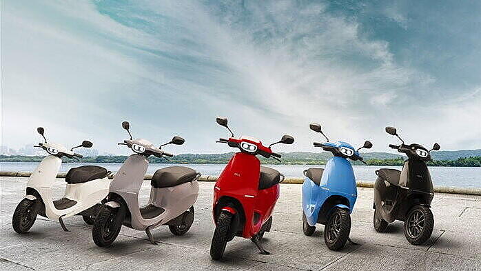 New Ola S1 electric scooter available in five colours