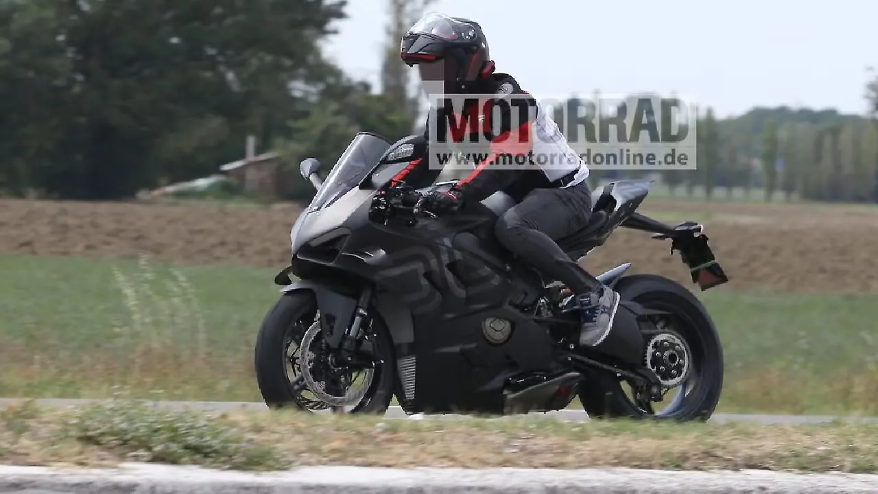 Ducati working on a smaller Panigale V4? Test mule spotted Ducati working on a smaller Panigale V4? Test mule spotted