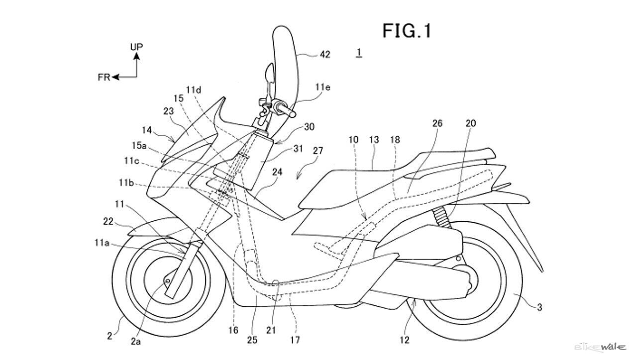 Honda working on airbag system for scooters!