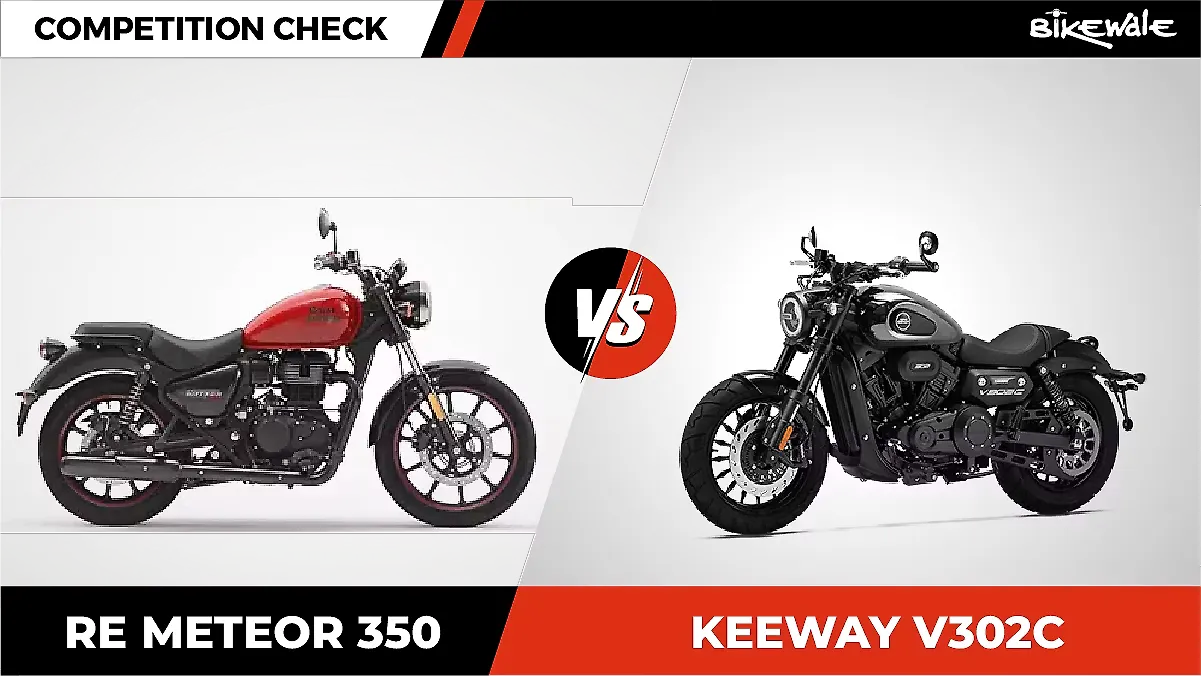 Royal Enfield Meteor 350 vs Keeway V302C: Competition Check Royal Enfield Meteor 350 vs Keeway V302C: Competition Check