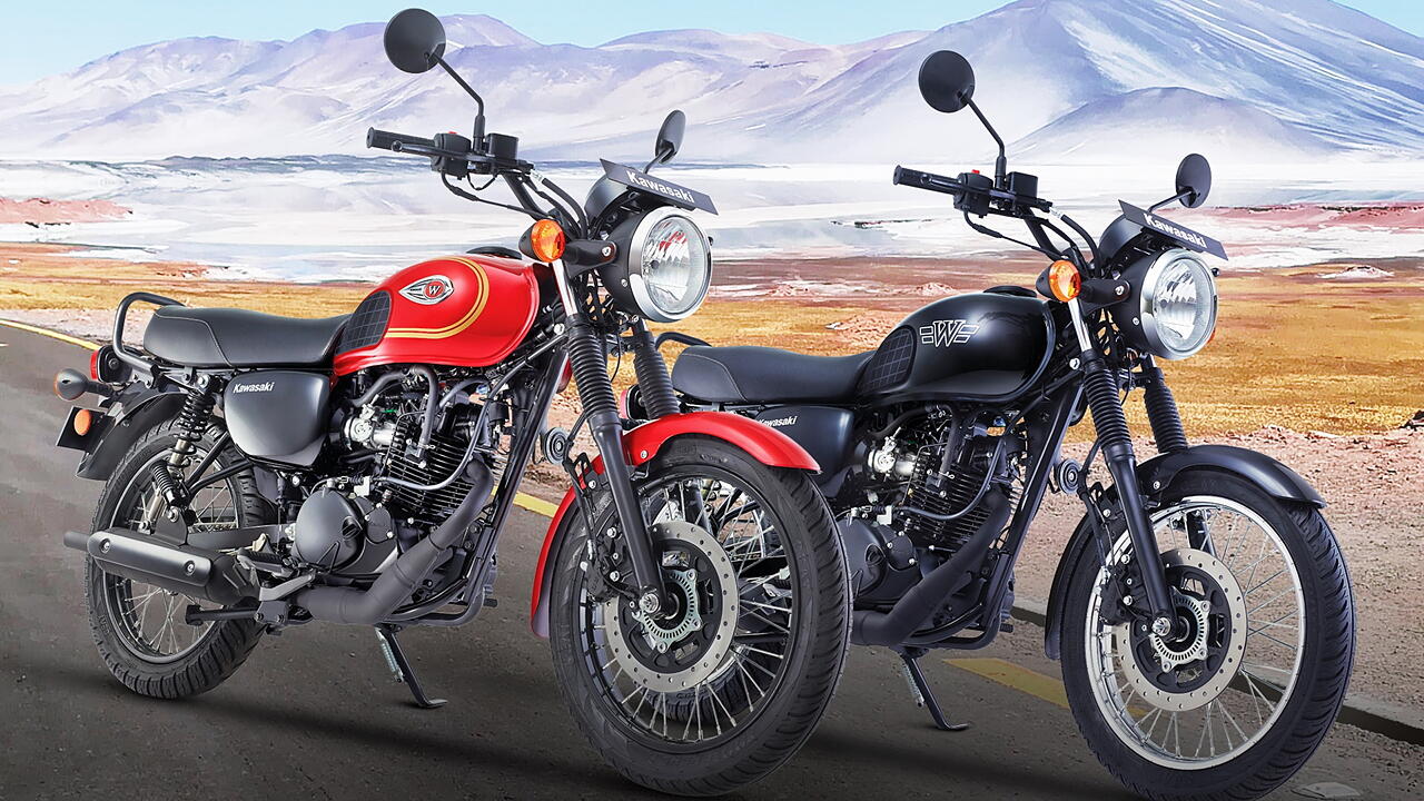 Kawasaki W175 offered in two colour options in India