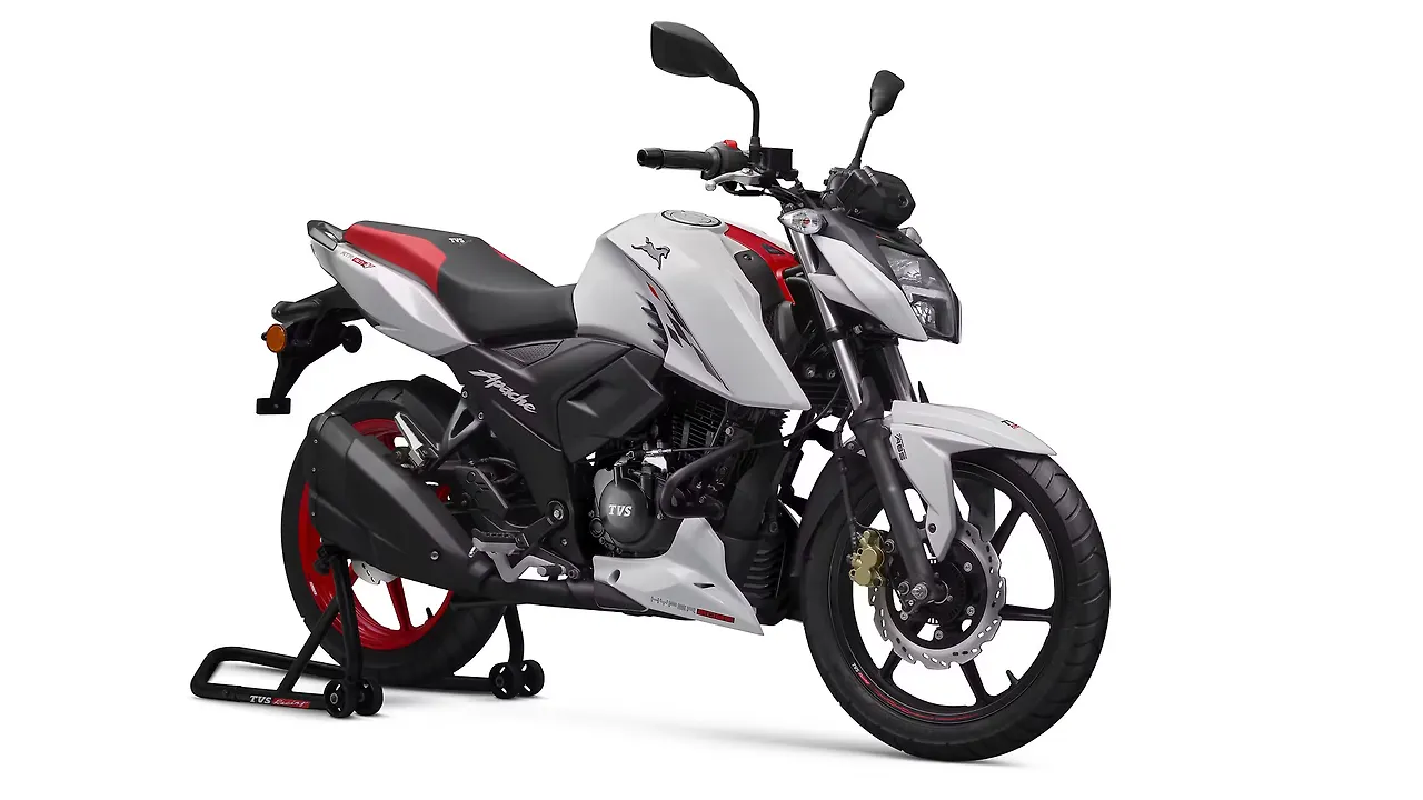 The TVS Apache RTR 160 4V is available in five color options in India