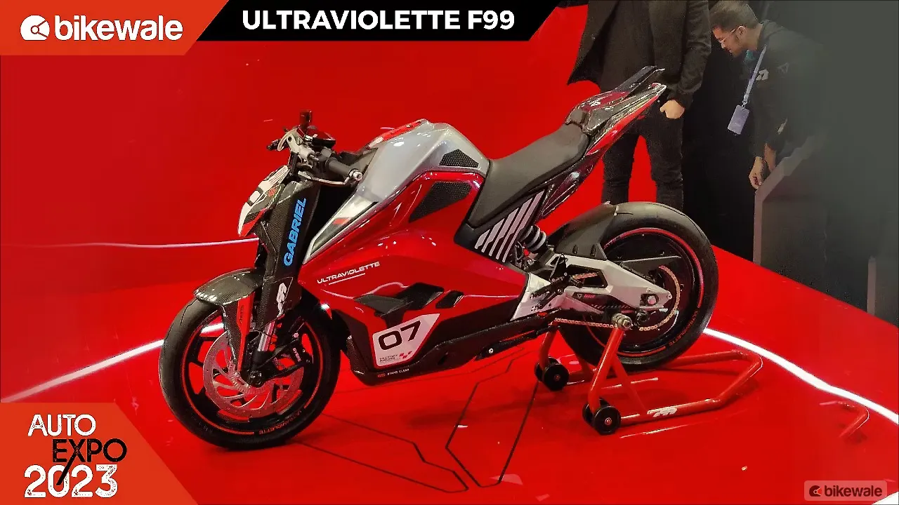 Auto Expo 2023: Ultraviolette F99 electric motorcycle racing platform revealed Auto Expo 2023: Ultraviolette F99 electric motorcycle racing platform revealed
